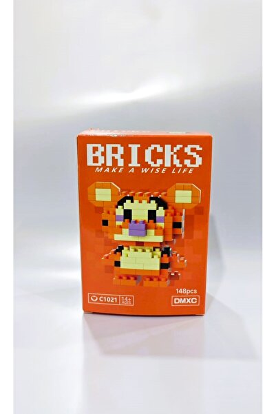 Twins Stars Bricks Sevimli Karakaterler 3D Yapı Blokları Tigger Kaplan
