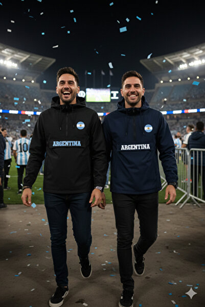 SARI Argentina Argentine Half Zip Raincoat