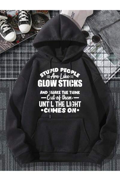 donamod سترة بغطاء للرأس بتصميم رسومات Kangaroo Pocket من سلسلة Coko