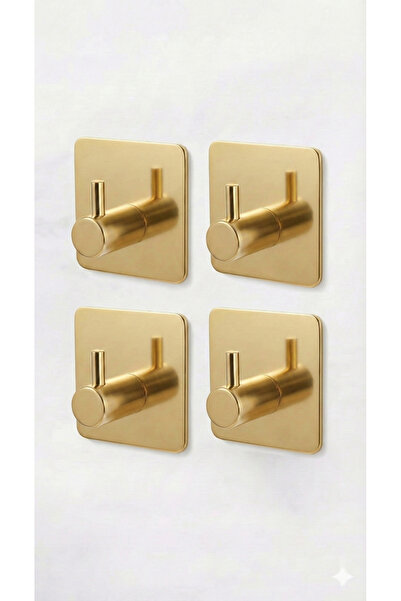 Staal 4’lü Gold Askı Seti – 304 Paslanmaz Çelik, Parlak Altın Kaplama, Banyo ...