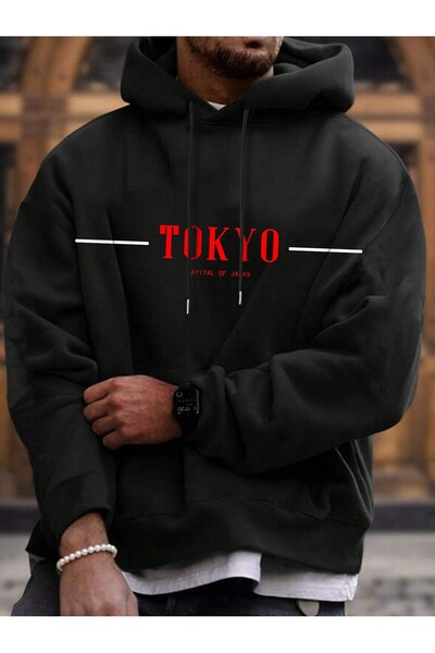 donamod سترة بغطاء للرأس من سلسلة كوكو مانفينيتي هوم برسومات كانجارو للجيب