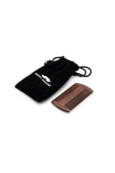 Pasha Shaving Sakal & Bıyık Tarağı, %100 Doğal Sandal Ağacından Yapılmıştır, ...