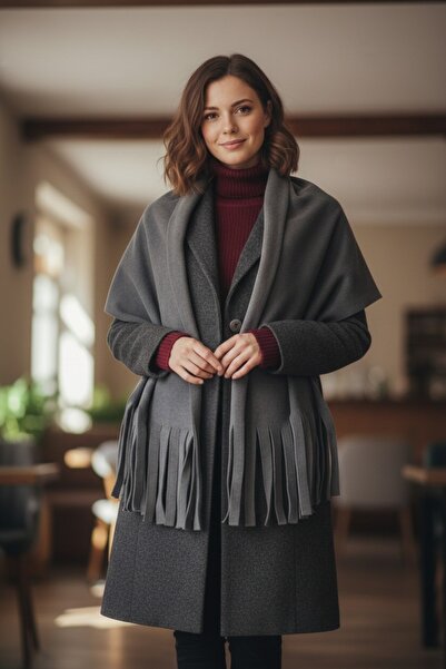 H&A İSTANBUL Smoked Soft Fleece Textured Women's Scarf Shawl Shoulder Wrap 50...