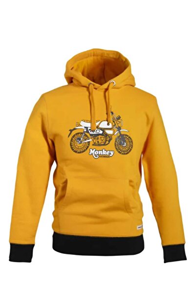 Honda Monkey Kapüşonlu Sarı Sweatshirt (08AUD-KHO-006Y)