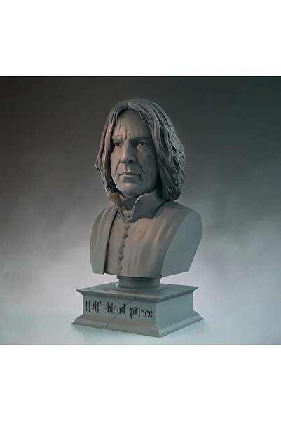 FOLİNZA Severus Snape Melez Prens Harry Potter Figür Büst 15 Cm (gri Renk)