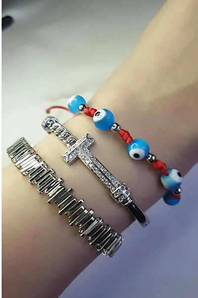 SelinDiamond Red Rope Bracelet with Evil Eye Beads