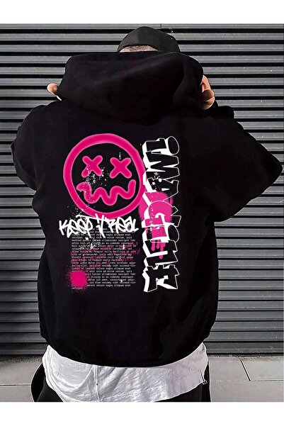 donamod Hanorac cu glugă din seria Coko Manfinity EMRG Plus cu slogan și graf...