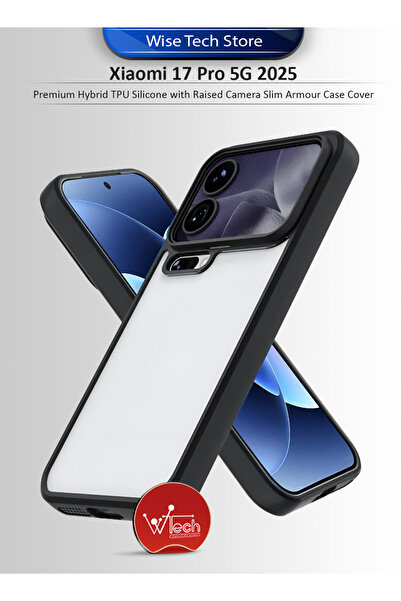 Wtech Xiaomi 17 Pro 5G 2025 Premium Hybrid TPU Silicone with Raised Camera Sl...
