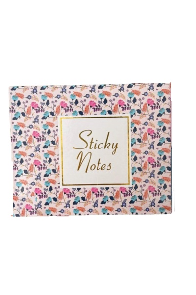 Globox Flower Patterned Sticky Note Paper & Memo Pad Set – 10 Different Stick...