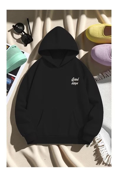 BOHEMGİYİM Φούτερ με κουκούλα Unisex με στάμπα