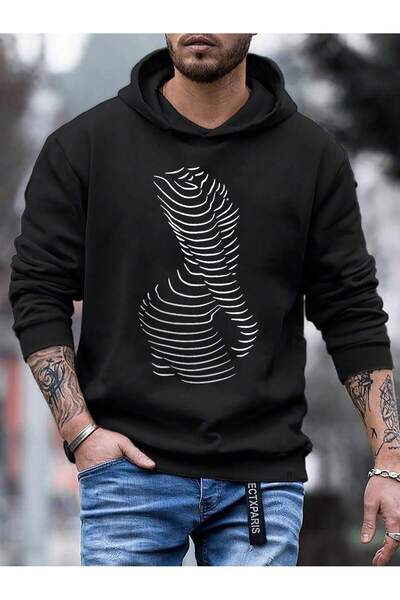 donamod Coko серия Фигура Графичен принт Качулка