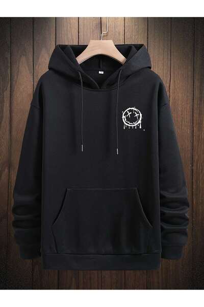 donamod Hanorac cu șnur din seria Coko Manfinity EMRG Cartoon Kangaroo Pocket