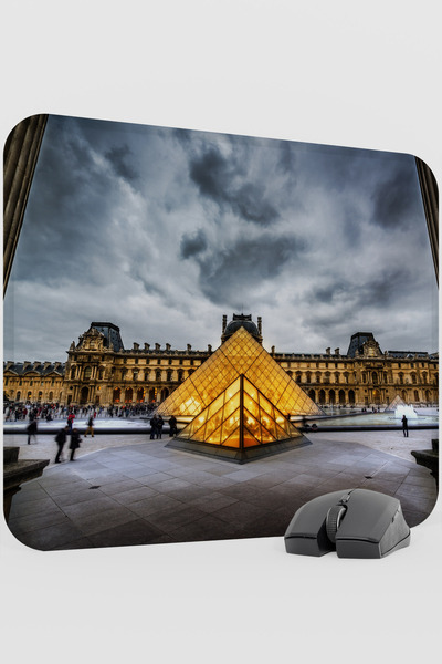mousepad bastir Louvre Museum France V2 48X40 XL Gaming Rubber Non-Slip Base ...