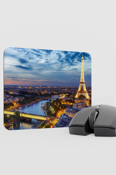 mousepad bastir Paris Eiffel Tower France V2 22X18 Gaming Rubber Non-Slip Bas...