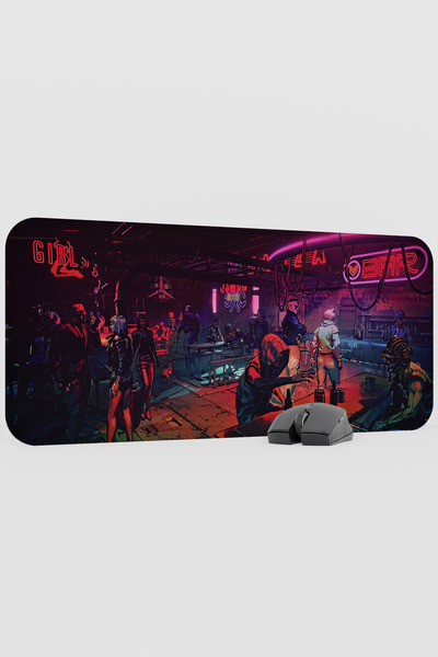 mousepad bastir Digital Bar Club V2 70X30 XL Gaming Rubber Non-Slip Base Mous...