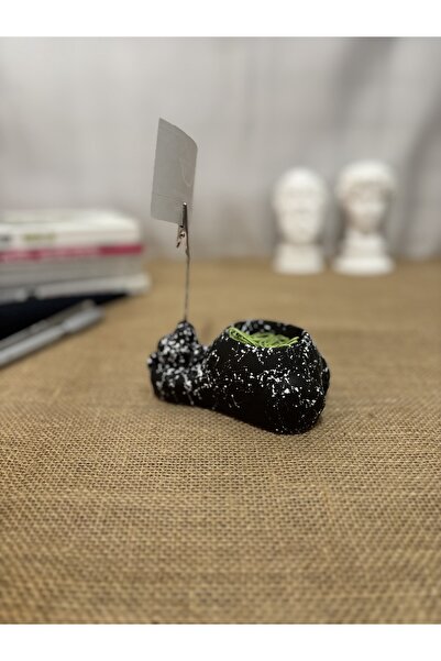 PAYATASARIM طقم مكتب من الخرسانة يتضمن حامل ملاحظات على شكل دمية دب ومشبك ورق