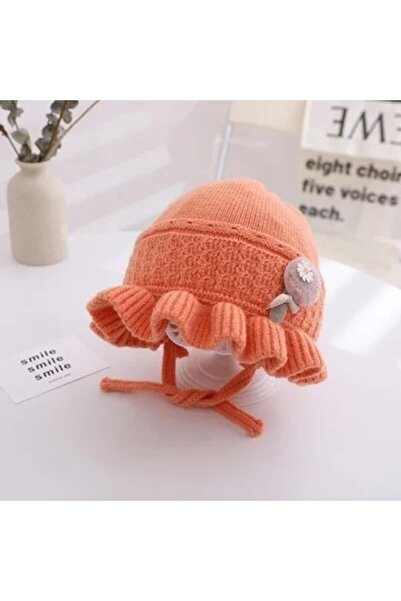 Pure Boutique Orange lined beanie hat