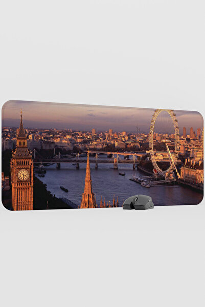 mousepad bastir London Londra England V5 90X40 XXL Gaming Rubber Non-Slip Bas...