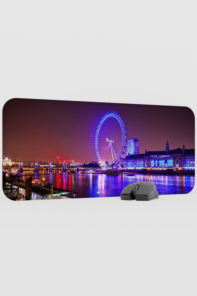 mousepad bastir London Londra England 2 V2 70X30 XL Gaming Rubber Non-Slip Ba...