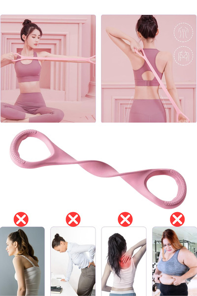 Privo Exercise and Stretching Resistance Rubber Band Silicone Resistance Band for Pilates Yoga and Fitness (1 Piece)