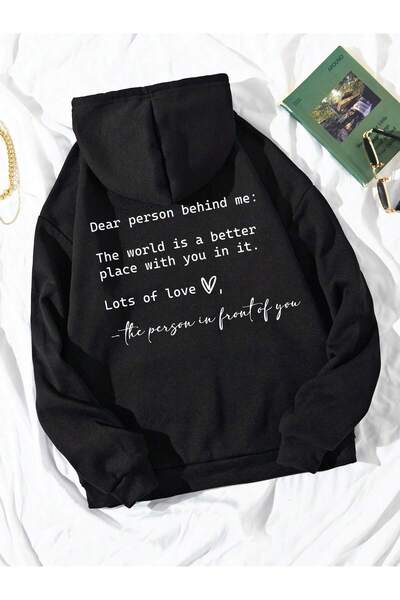 donamod Coke series Slogan Graphic Drawstring Hoodie