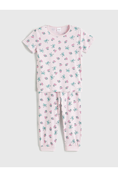 LC Waikiki RMZ GİYİM FARKIYA طقم بيجامة للفتيات بياقة روبا جديدة تمامًا