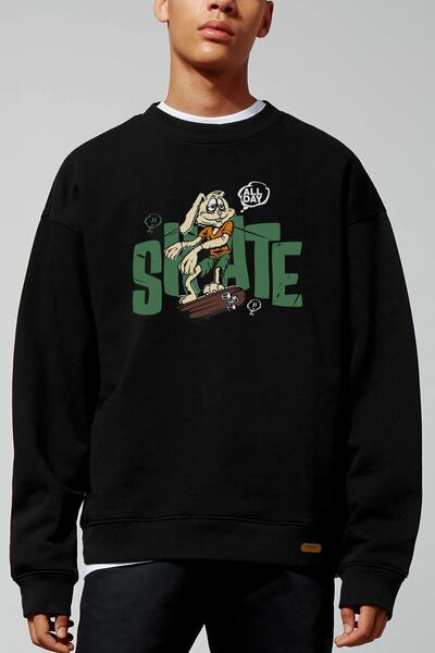 donamod Світшот Skate Oversize Siyah Adrift68