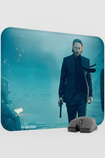 mousepad bastir John Wick V1 48X40 XL Gaming Rubber Non-Slip Base Mouse Pad M...