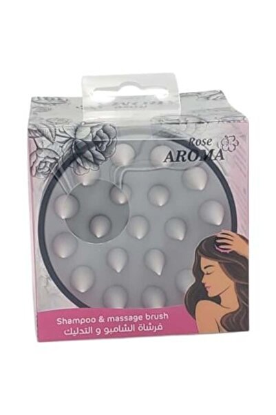 Rose Aroma Silicone Hair Brush for Shampoo Distribution and Scalp Massage by ...
