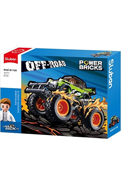 Sluban Set de construcții Off-Road, 264 piese, Monster Truck -