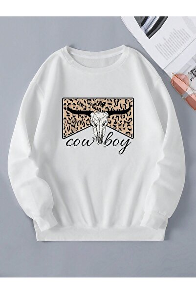 donamod Кока-Кола серия Леопард & Буква Графичен Термо Пуловер