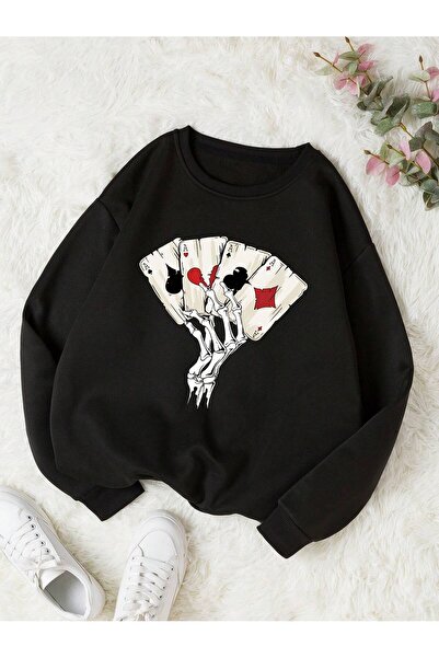 donamod Hanorac cu căptușeală termică cu imprimeu schelet din seria Coke