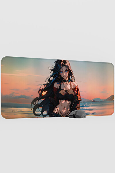 mousepad bastir Digital Anime Girl V5 90X40 XXL Gaming Rubber Non-Slip Base M...