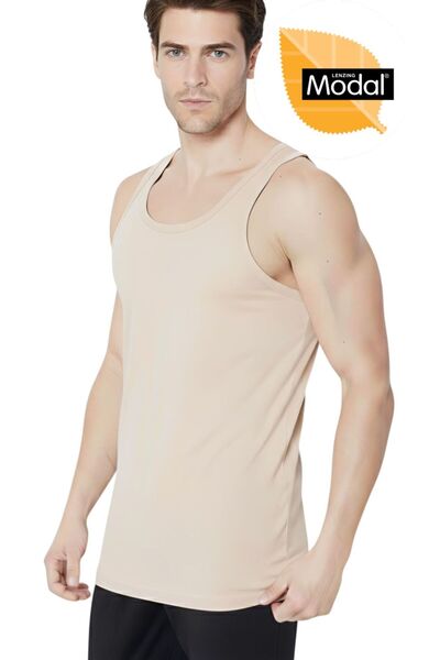 Özten İç Giyim Micro Modal Stretch Fabric Luxury Men's Undershirt Ozt1-1006