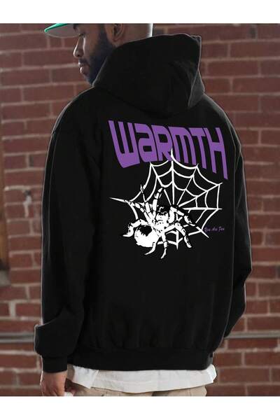 donamod Hanorac cu șnur din seria Coko cu imprimeu Letter & Spider Web