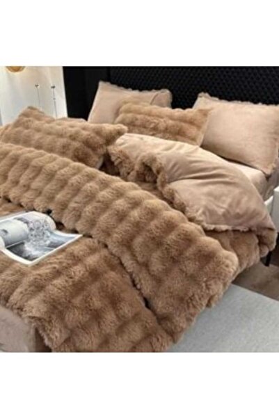 Ropi Double bedsheet set, 4 pieces, soft rabbit fur