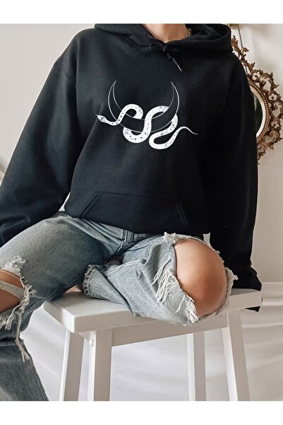 LAND MODA - Hanorac de damă cu imprimeu, din țesătură compactă (cu interior d...