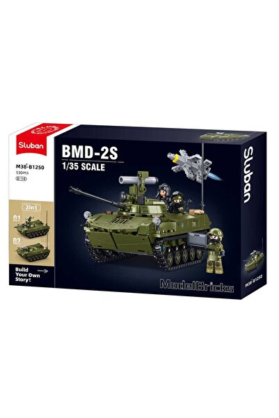 Sluban Set de construcție, 530 de piese, Tanc BMD-2S -