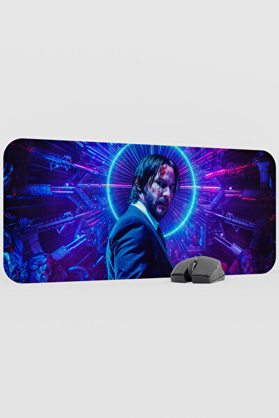 mousepad bastir John Wick V3 70X30 XL Gaming Rubber Non-Slip Base Mouse Pad M...