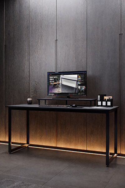 KODIGU 160x60cm Çalışma Masası - Ofis Masası- Monitör Standı Hediyeli | Çalış...