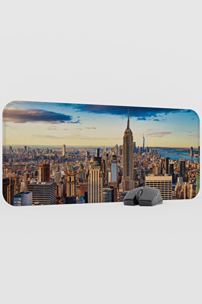mousepad bastir New York America V3 70X30 XL Gaming Rubber Non-Slip Base Mous...