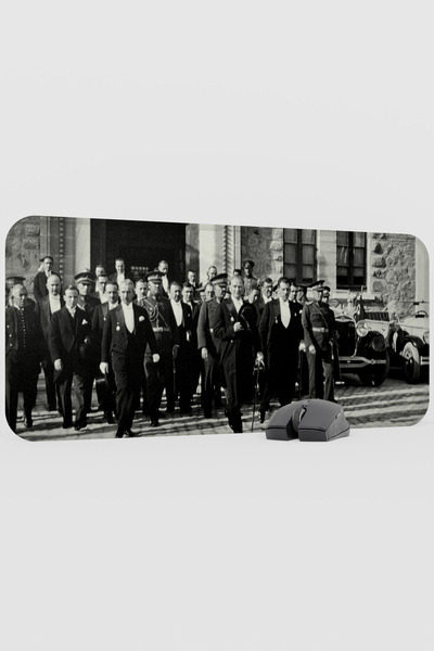 mousepad bastir Mustafa Kemal Atatürk V1 70X30 XL Gaming Rubber Non-Slip Base...