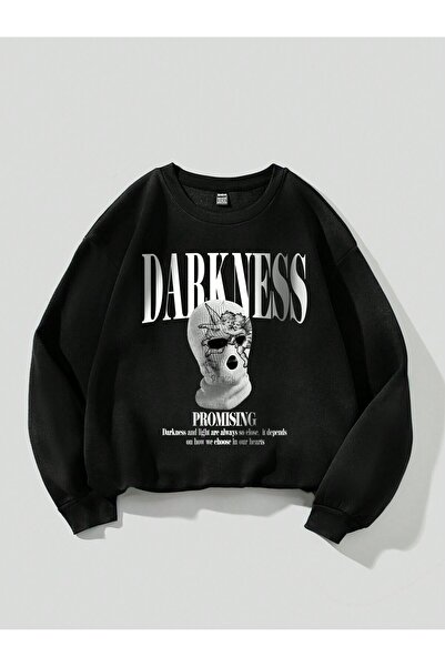 donamod Φούτερ με σλόγκαν και εικόνα με τύπωμα της AdriftCoolane