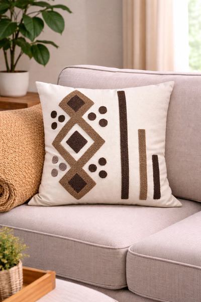 metin tekstil 2-Piece Punch Processing Decorative 43X43 Throw Pillow Cover