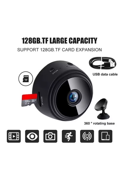 YSX A9 MİNİ AKILLI KAMERA WİFİ UZAKTAN İZLEME 1080p GECE GÖRÜŞ KIZILÖTESİ KAMERA