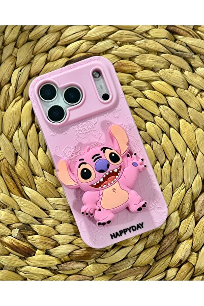 HYPERSOFT حافظة سيليكون ناعمة متوافقة مع آيفون 17 برو (6.3 بوصة) بنمط ستيتش ا...