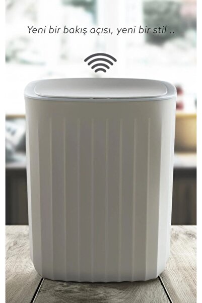 PERLAEVKAHVE Akıllı Sensörlü Temassız Çöp Kovası 12L – Otomatik Kapaklı, Hijy...