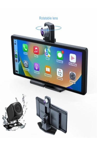 Smart 10.26" Portable Carplay Screen 280 rotatable Camera CarPlay Android Aut...