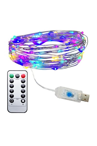 UpWay 5 Meters 4 Colored Remote Controlled 50 Led Lights - USB Decorative Lig...