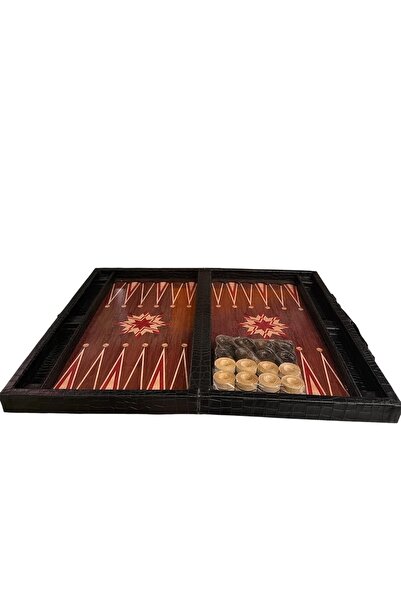 ARS TAŞ Elit Lüx Suni Deri Tavla Takımı ( Çanta )